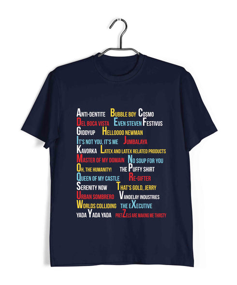 7 A-Z OF TV Series Casual Graphic Printed T-Shirt for Men
